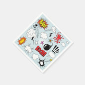 Retro Comic Explosie Pop Art Servet (Hoek)