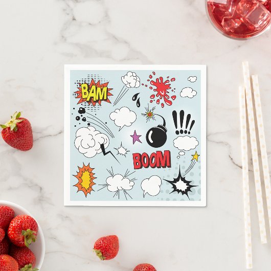 Retro Comic Explosie Pop Art Servet