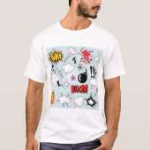 Retro Comic Explosion Pop Art T-shirt (Voorkant)