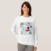 Retro Comic Explosion Pop Art T-shirt (Voorkant volledig)
