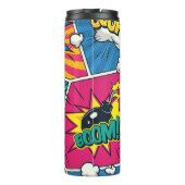 Retro Comic Explosions - Levendige Pop Art Thermosbeker (Achterkant)