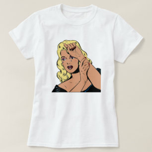 Retro Comic Girl T-shirt