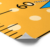 Retro Comic Groei Grafiek Poster (Hoek)