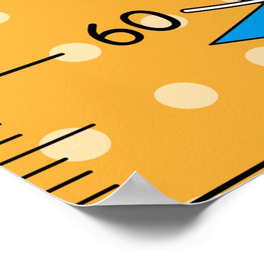 Retro Comic Groei Grafiek Poster (Hoek)