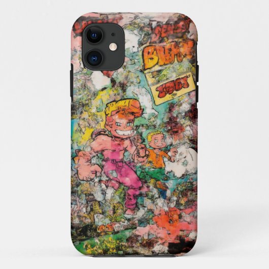 Retro Comic Hero Mobiel Hoesje (Achterkant)