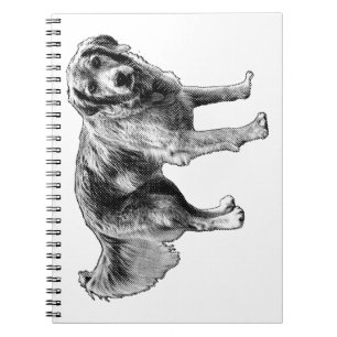 Retro Comic Hond Notitieboek