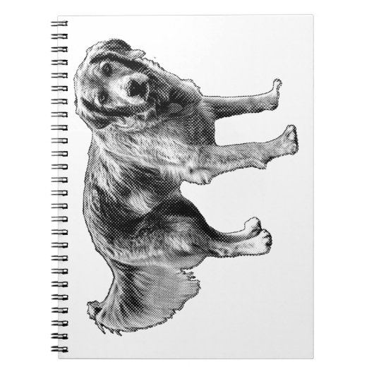 Retro Comic Hond Notitieboek (Voorkant)