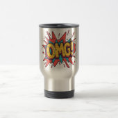 Retro Comic “OMG!” Pop Art Coffee Mug Reisbeker (Center)