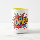 Retro Comic “OMG!” Pop Art Koffiekop Mok (Midden)