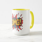 Retro Comic “OMG!” Pop Art Koffiekop Mok (Voorkant rechts)