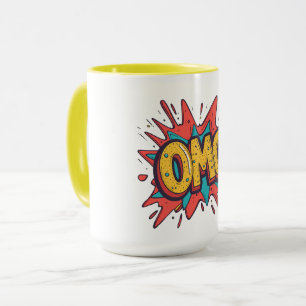 Retro Comic “OMG!” Pop Art Koffiekop Mok