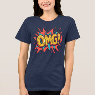 Retro Comic “OMG!” Pop Art Streetwear T-shirt