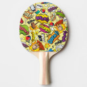 Retro Comic Ping Pong Paddle Dubbelzijdige Koelhei Tafeltennisbatje (Voorkant)