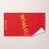 Retro Comic Pop Art Aangepaste Naam Sporten Handdoek (Handdoek)