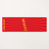 Retro Comic Pop Art Aangepaste Naam Yogamat (Voorkant (horizontaal))