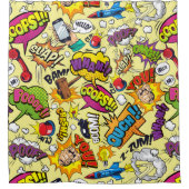 Retro Comic Pop Art Douchegordijn (Voorkant)