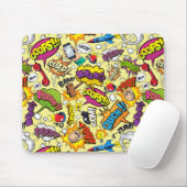 Retro Comic Pop Art Muismat Magic (Met muis)