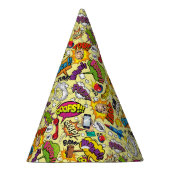 Retro Comic Pop Art Party Pet Feesthoedjes (Rechts)