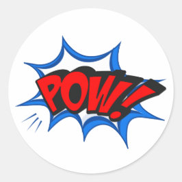 Retro Comic Pop Art Ronde Sticker