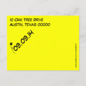 Retro Comic Pop Art Wedding Save the Date Briefkaa Aankondigingskaart (Achterkant)