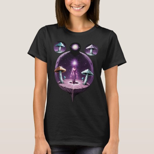 Retro Comic Psychedelic Spirit Art T-shirt (Voorkant)