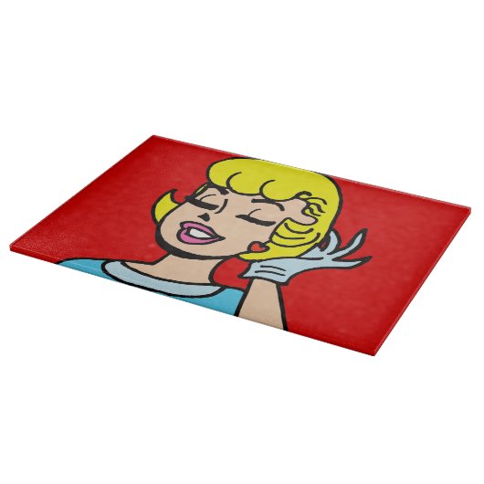 Retro Comic Strip Beauty Cutting Board Snijplank (Hoek)