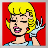 Retro Comic Strip Beauty Poster (Voorkant)