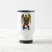 Retro Comic Style St Michael Travel Mug Reisbeker (Center)