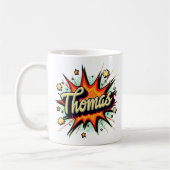 Retro Comic Thomas 2 Koffiemok (Links)