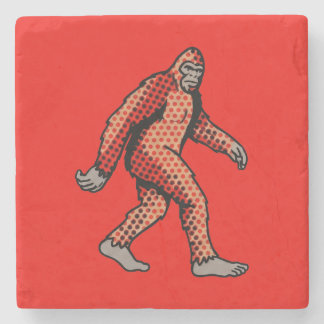 Retro Comic Woud Dier Pop Art Paneel Stenen Onderzetter