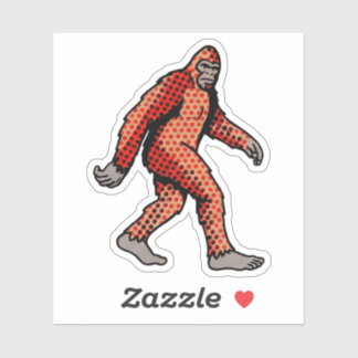 Retro Comic Woud Dier Pop Art Paneel Sticker