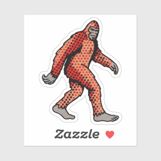 Retro Comic Woud Dier Pop Art Paneel Sticker (Vel)