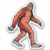 Retro Comic Woud Dier Pop Art Paneel Sticker (Voorkant)