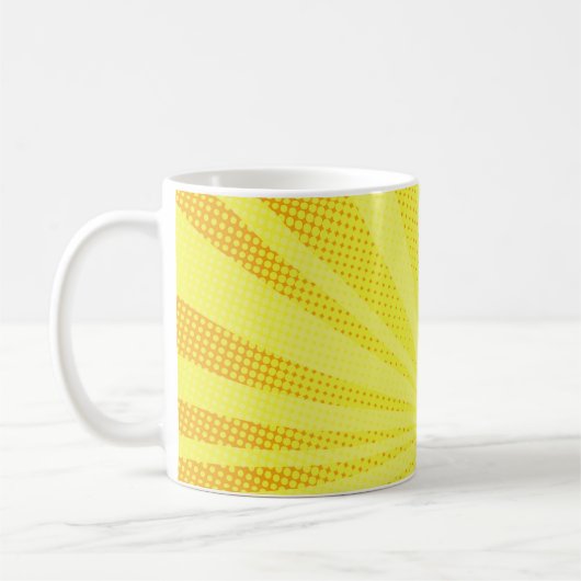 retro comic yellow background raster gradient half koffiemok (Links)
