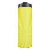 retro comic yellow background raster gradient half thermosbeker (Voorkant)
