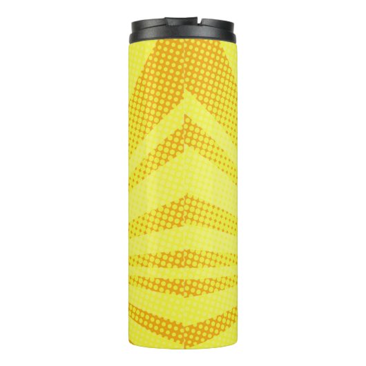 retro comic yellow background raster gradient half thermosbeker (Achterkant)