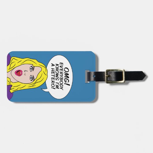 RETRO COMICS aangepaste bagagelabels (Voorkant horizontaal)