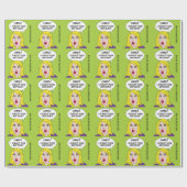 RETRO COMICS achtergelaten verjaardagstrappelpapie Cadeaupapier (Vlak)