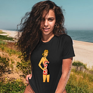 Retro Comics Badpak Meisje T-shirt -  Charm