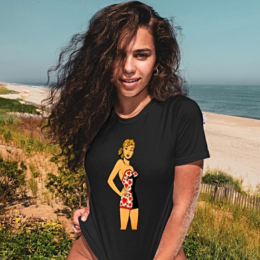 Retro Comics Badpak Meisje T-shirt -  Charm