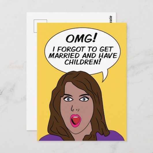 RETRO COMICS BRIEFKAART (Voorkant / Achterkant)