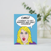 RETRO COMICS BRIEFKAARTEN (Staand voorkant)