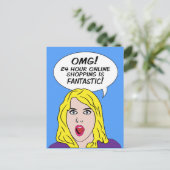 RETRO COMICS BRIEFKAARTEN (Staand voorkant)