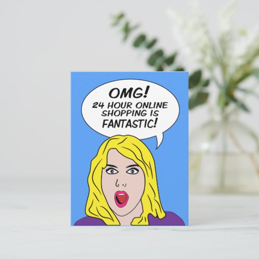 RETRO COMICS BRIEFKAARTEN (Staand voorkant)