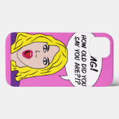 RETRO COMICS iPad-draagtas Case-Mate iPhone Case (Achterkant (horizontaal))