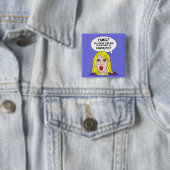 RETRO COMICS-knoppen Vierkante Button 5,1 Cm (In situ)