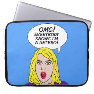 RETRO COMICS-laptophoezen Laptop Sleeve