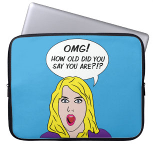 RETRO COMICS-laptophoezen Laptop Sleeve
