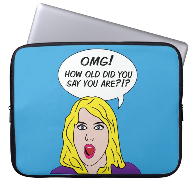 RETRO COMICS-laptophoezen Laptop Sleeve (Voorkant)