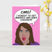 RETRO COMICS lege wenskaarten Kaart (Gele Bloem)